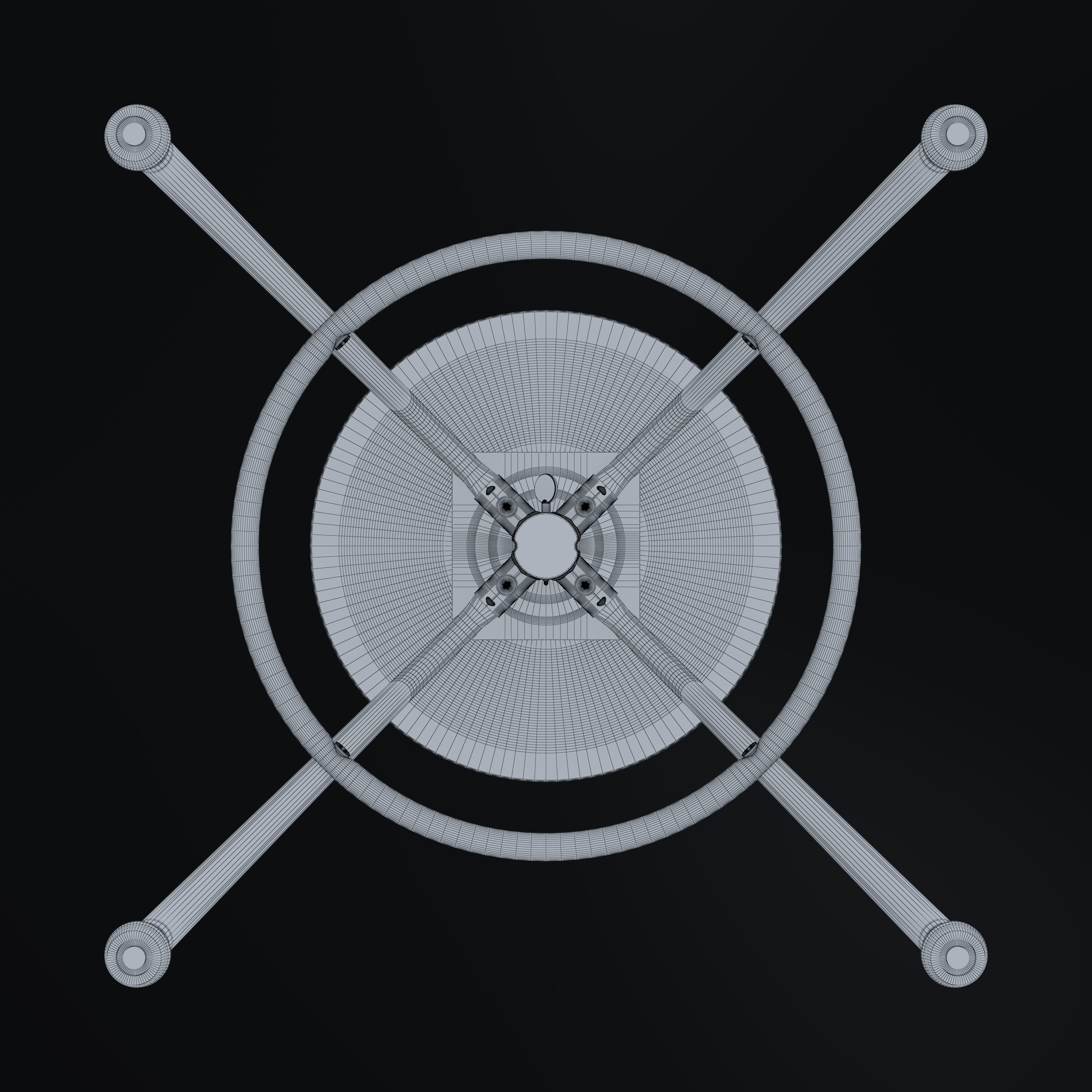 Stool KULLABERG -- adjustable height 3D model_10