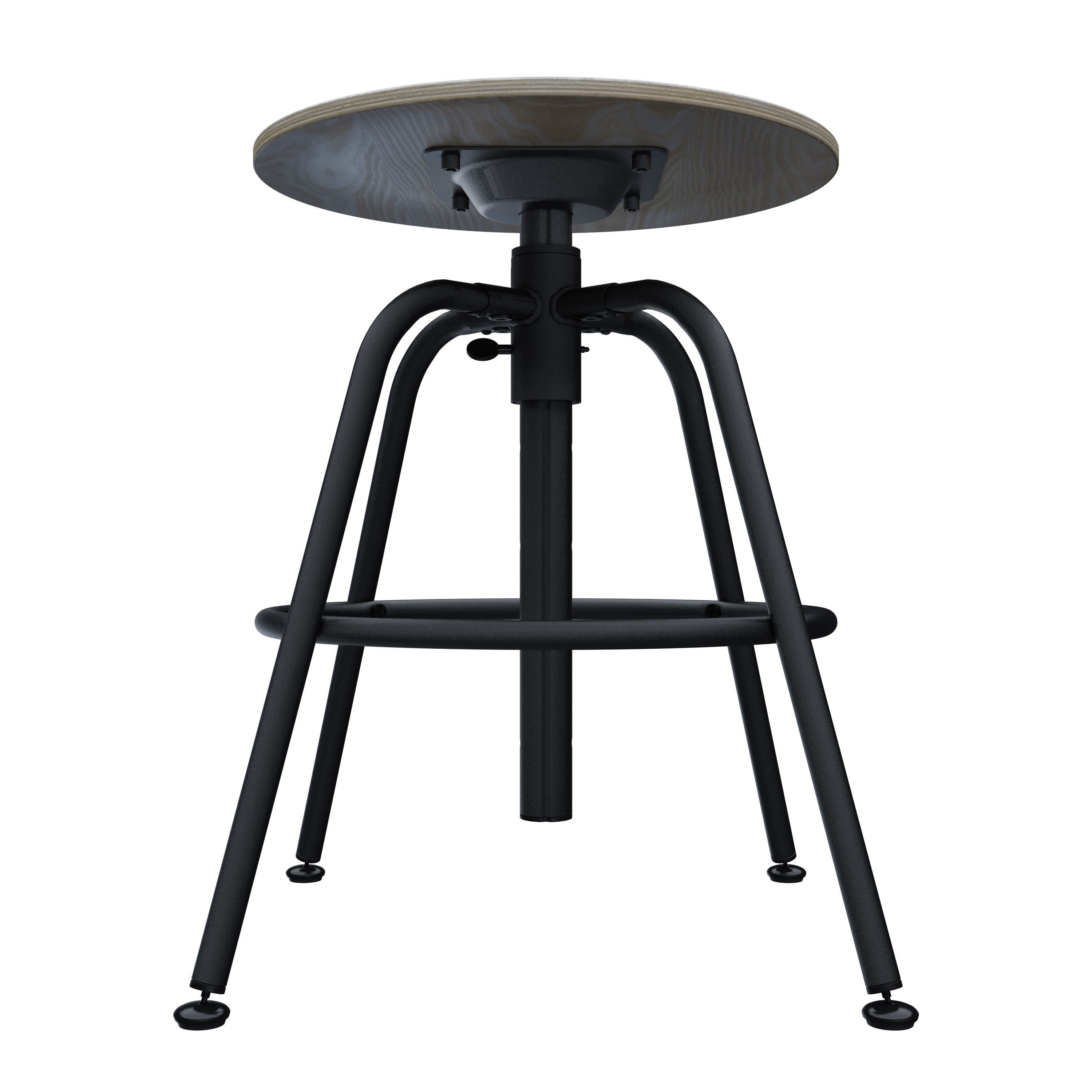 Stool KULLABERG -- adjustable height 3D model_3