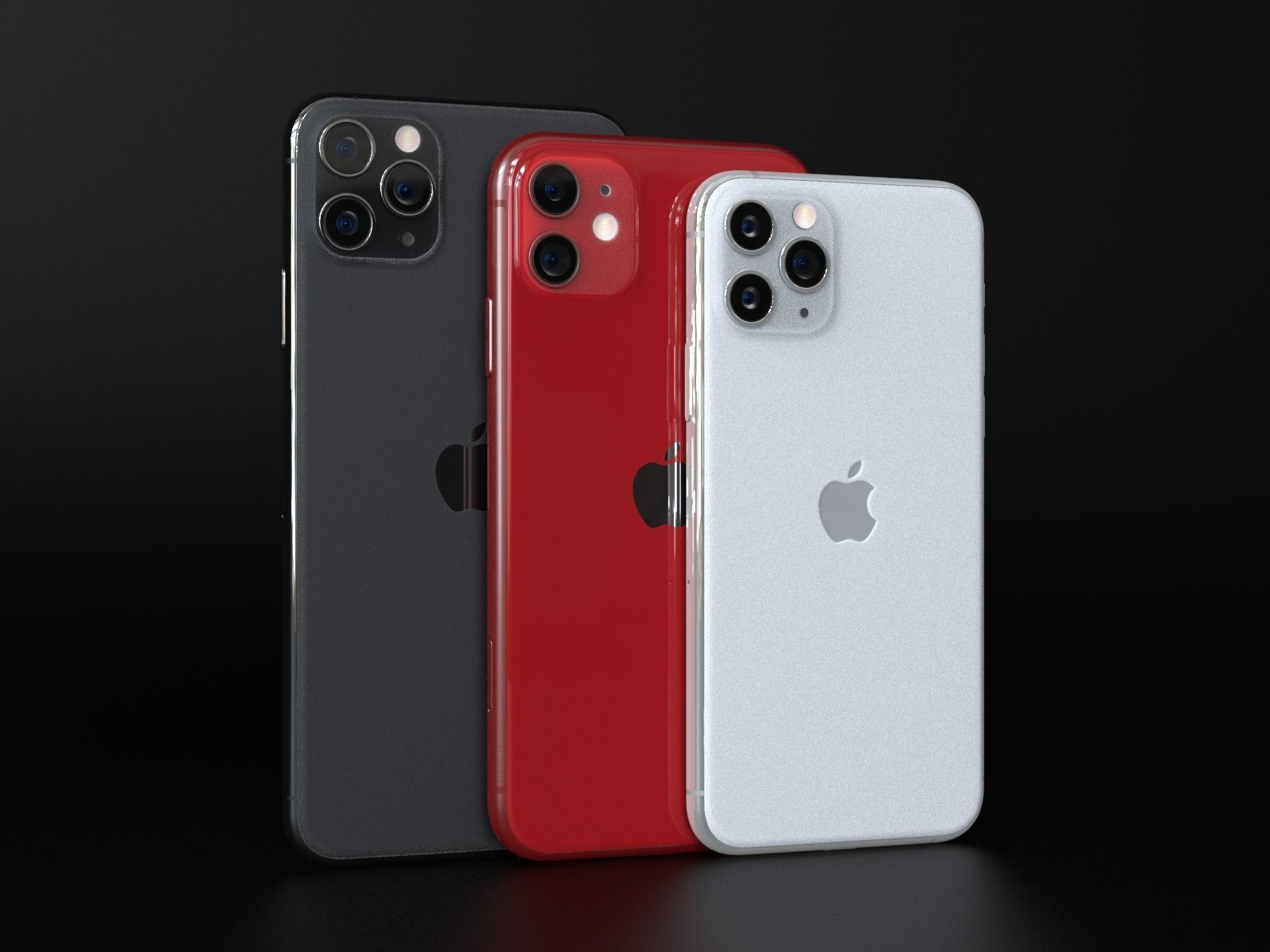 Apple iPhone 11 Pro Max All Official Colors 3D model_6