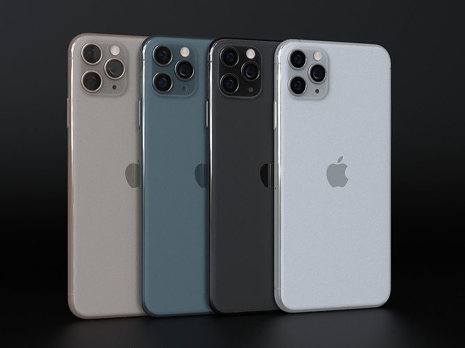 Apple IPhone 11 Pro Max All Official Colors 3D Model CGTrader Apple IPhone 11 Pro Max All Official Colors 3D Model CGTrader