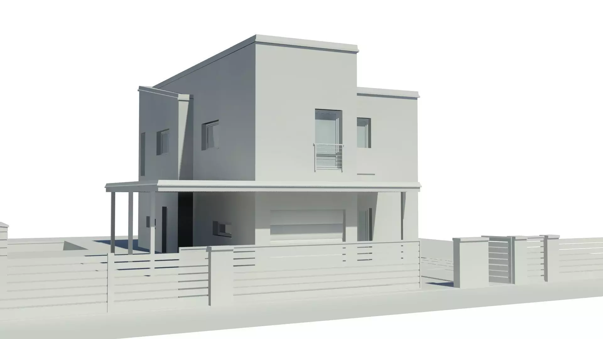 Family house Free 3D model