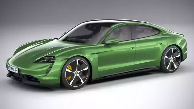 Porsche Taycan Turbo S 2020 3D model
