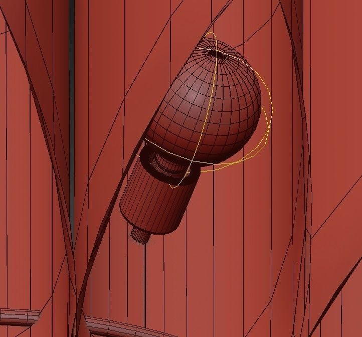 Cougar paper pendant lamp 3D model_5