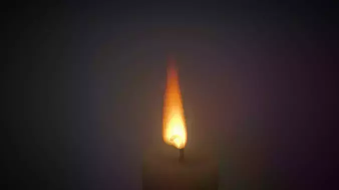 Candle Fire VDB animated 20s 3D model