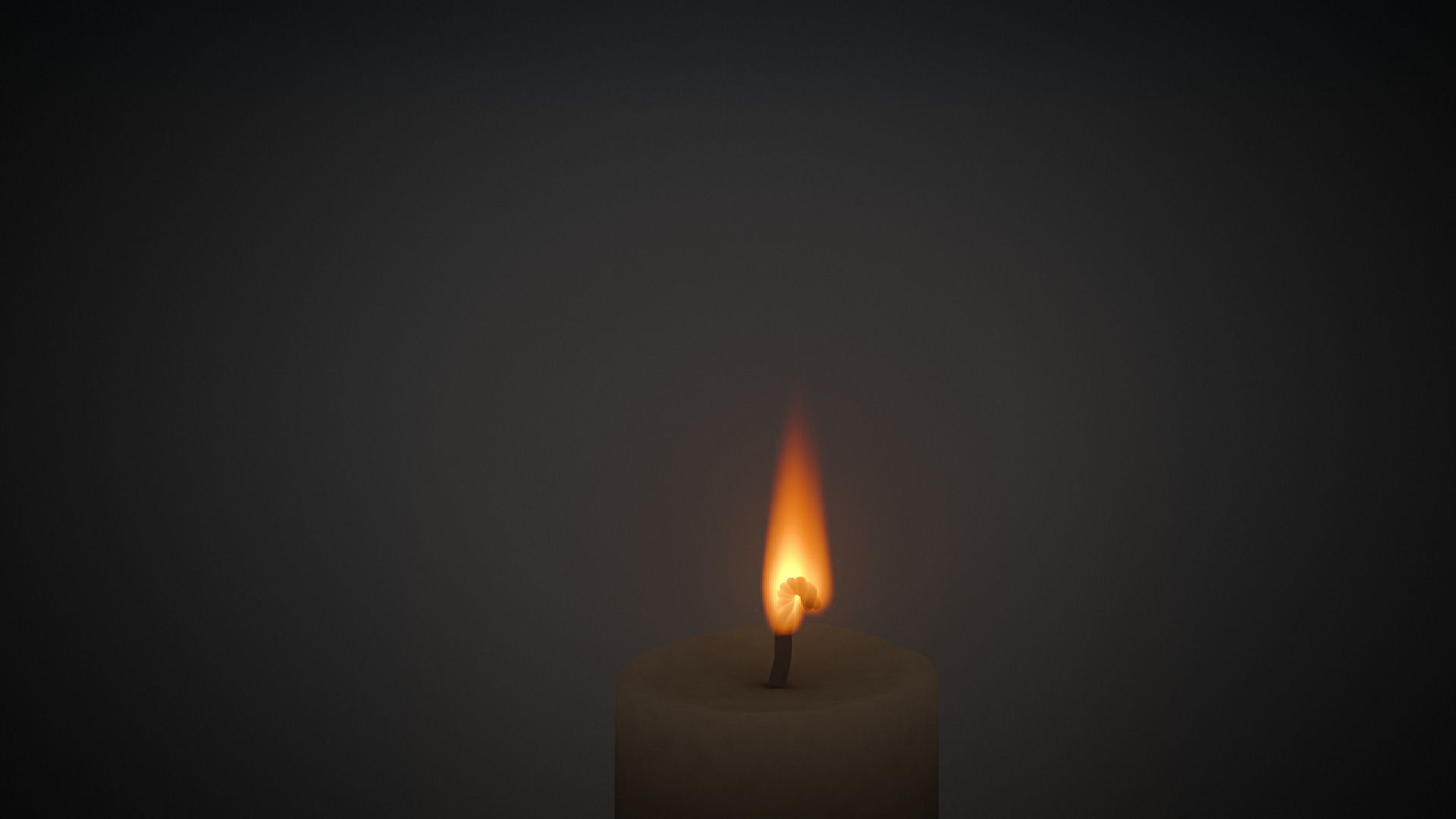 Candle Fire VDB animated 20s 3D model_2