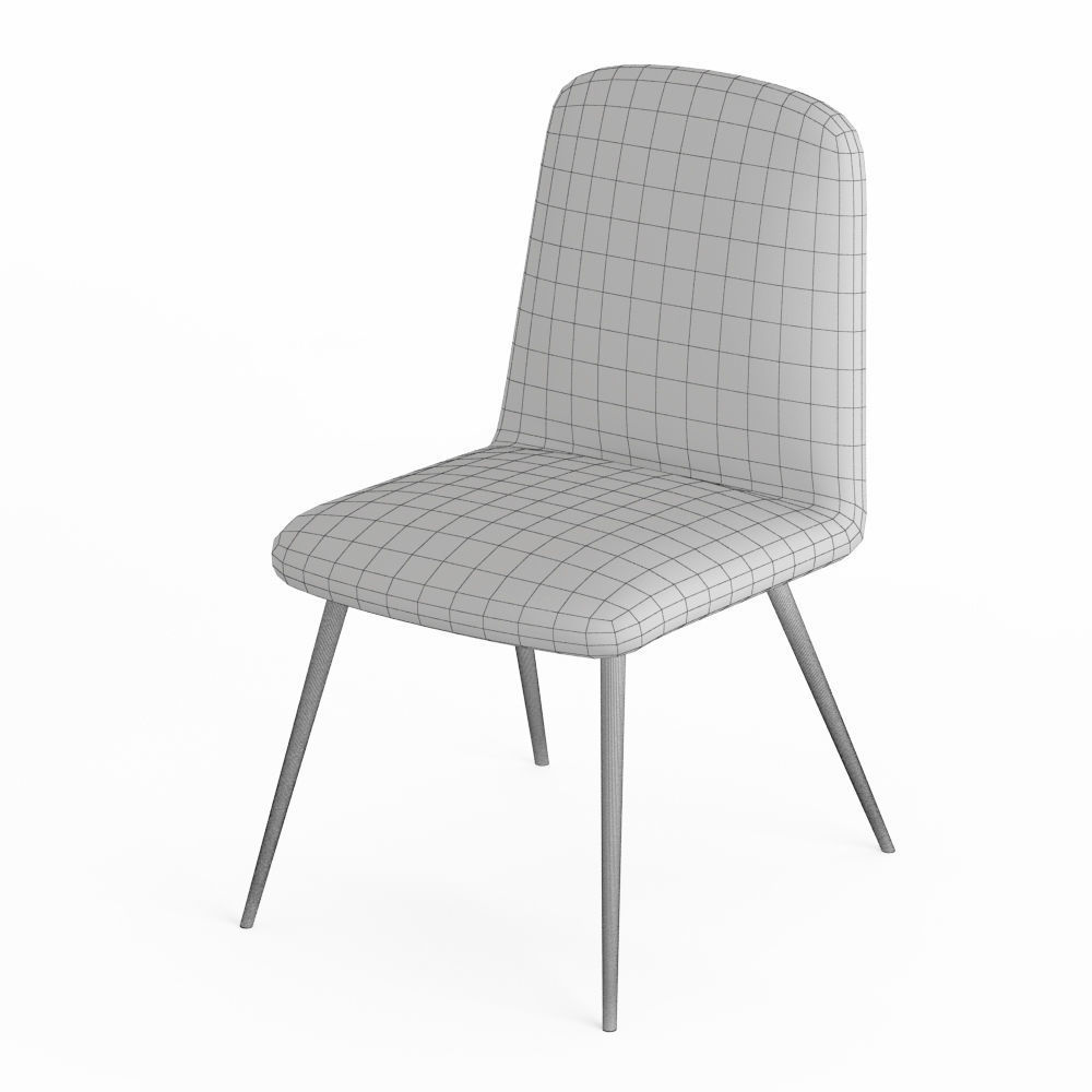 Alaina Side Chair 3D model_4