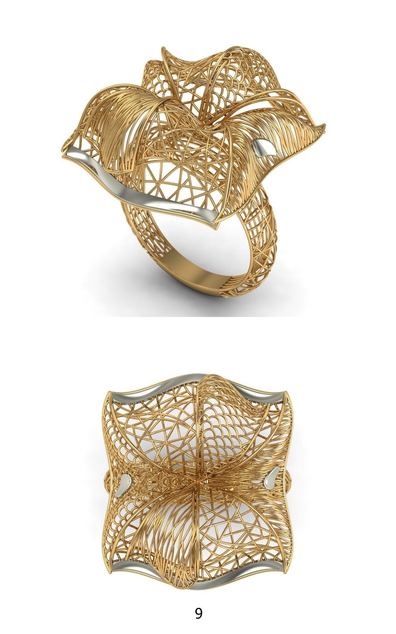GOLD RING 5 MODEL 3D print model_4