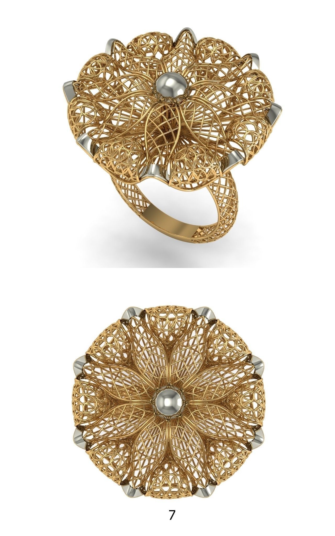 GOLD RING 5 MODEL 3D print model_2