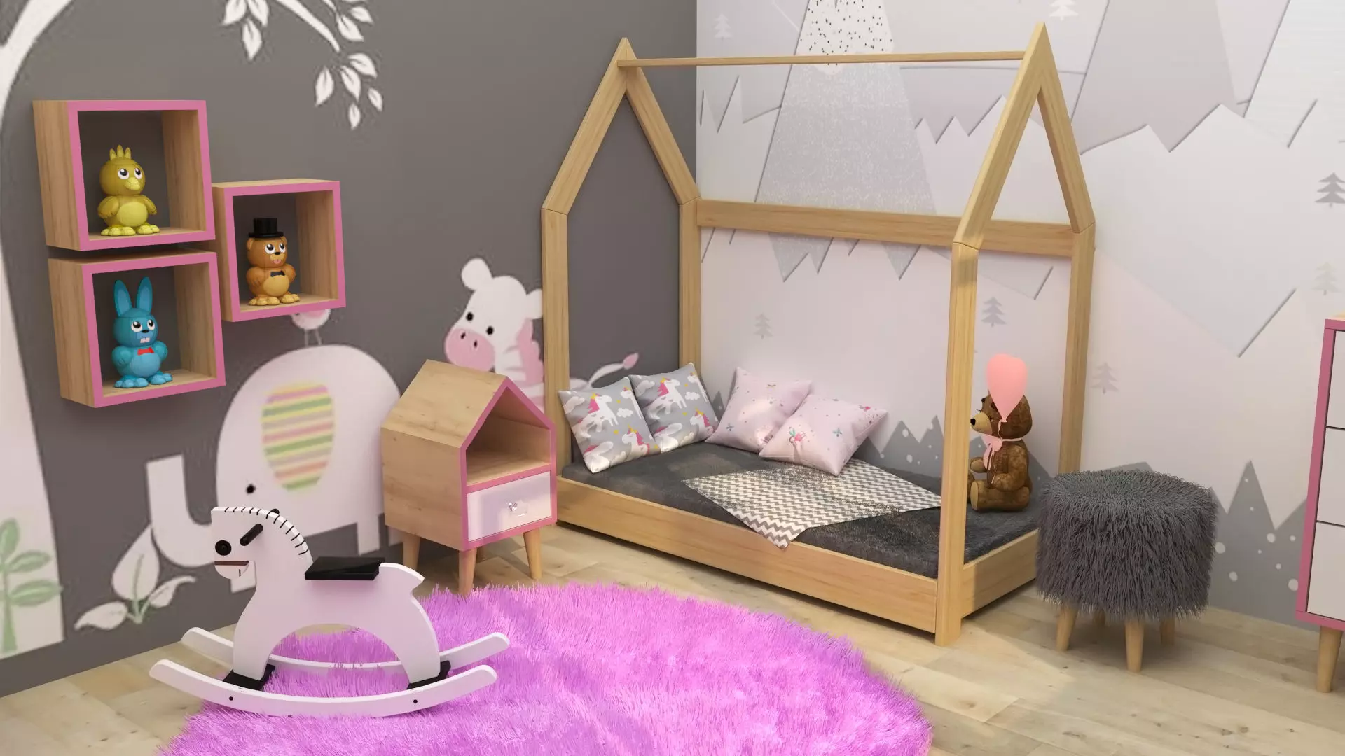 Child Bedroom 3D model_0