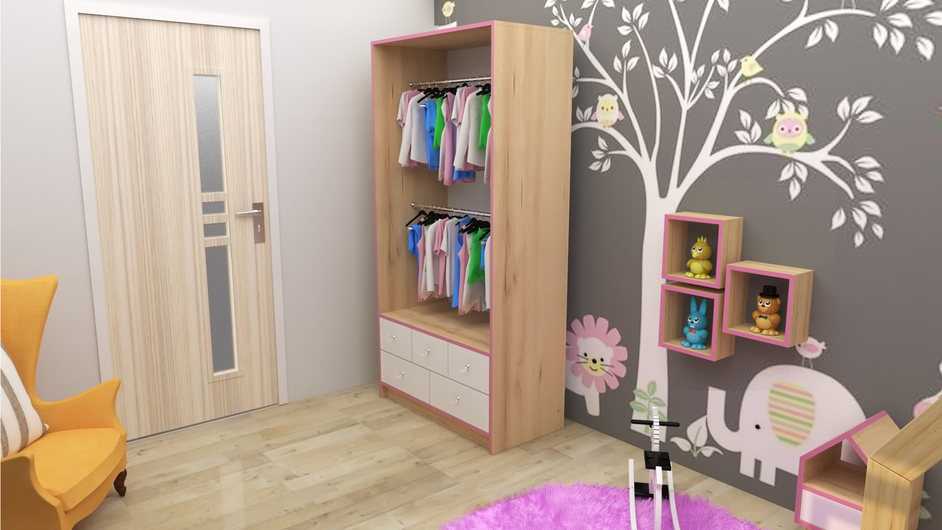 Child Bedroom 3D model_2