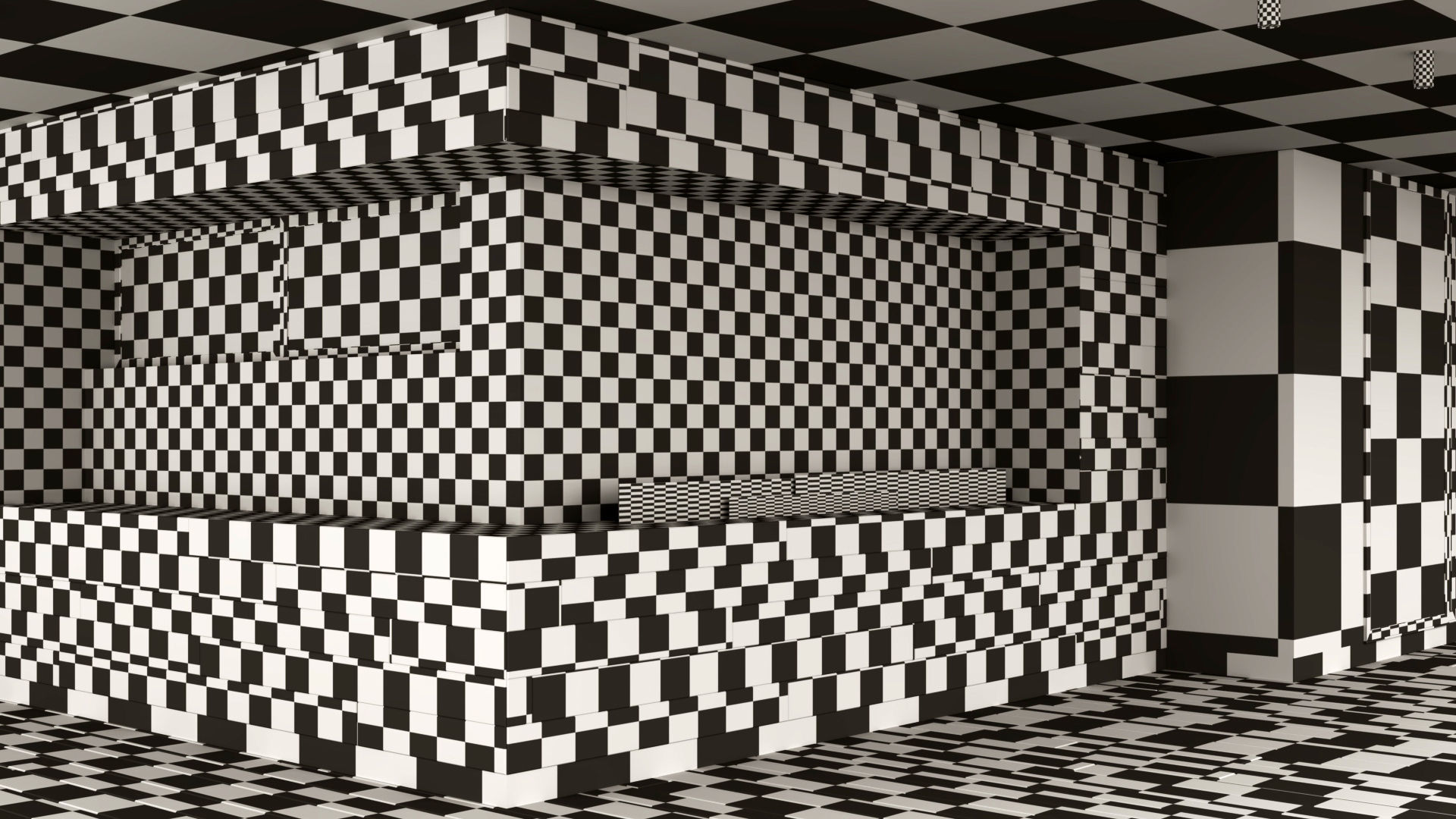 Modern villa with pool  3D model_18