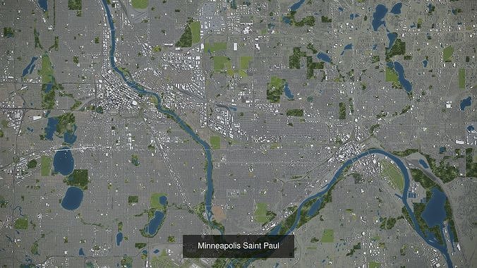 Minneapolis - Saint Paul 3D Model Pack 3