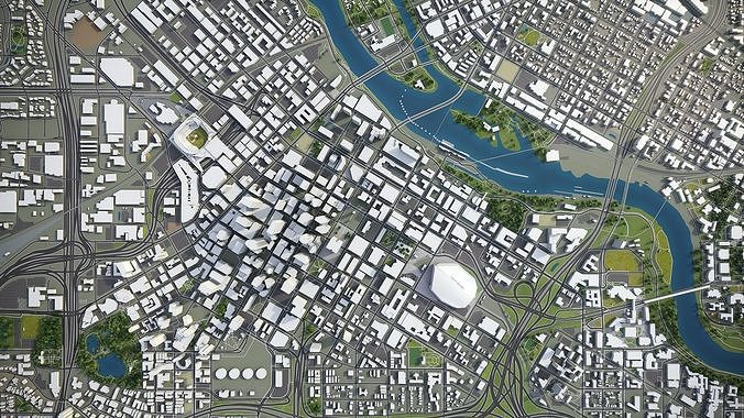 Minneapolis - Saint Paul 3D Model Pack 7
