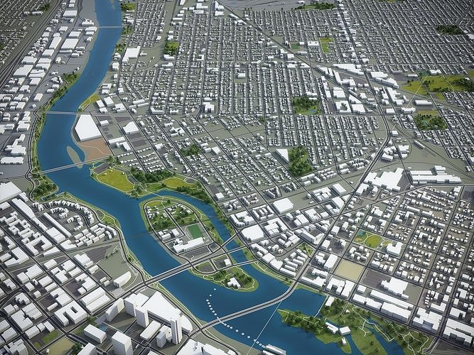 Minneapolis - Saint Paul 3D Model Pack 2
