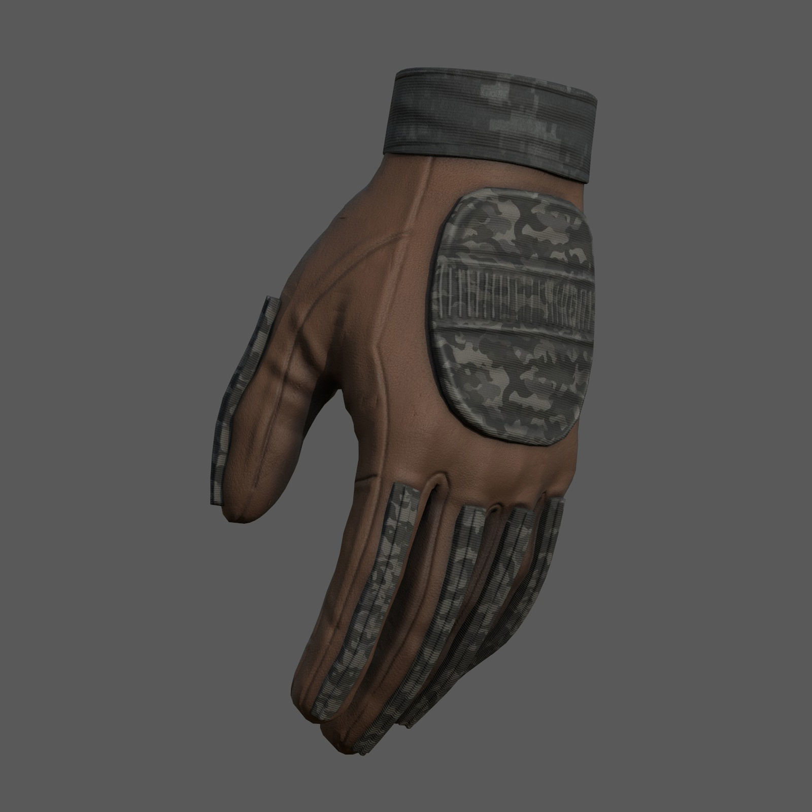 Gloves military Scifi Generic sport scifi human combat Low-poly 3D model_1