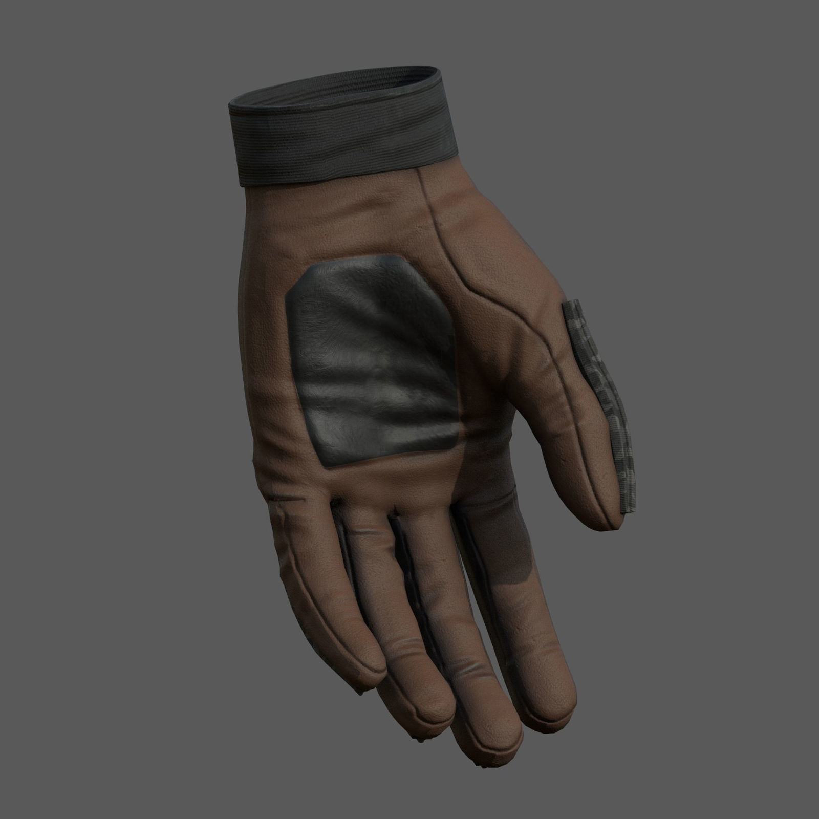 Gloves military Scifi Generic sport scifi human combat Low-poly 3D model_2