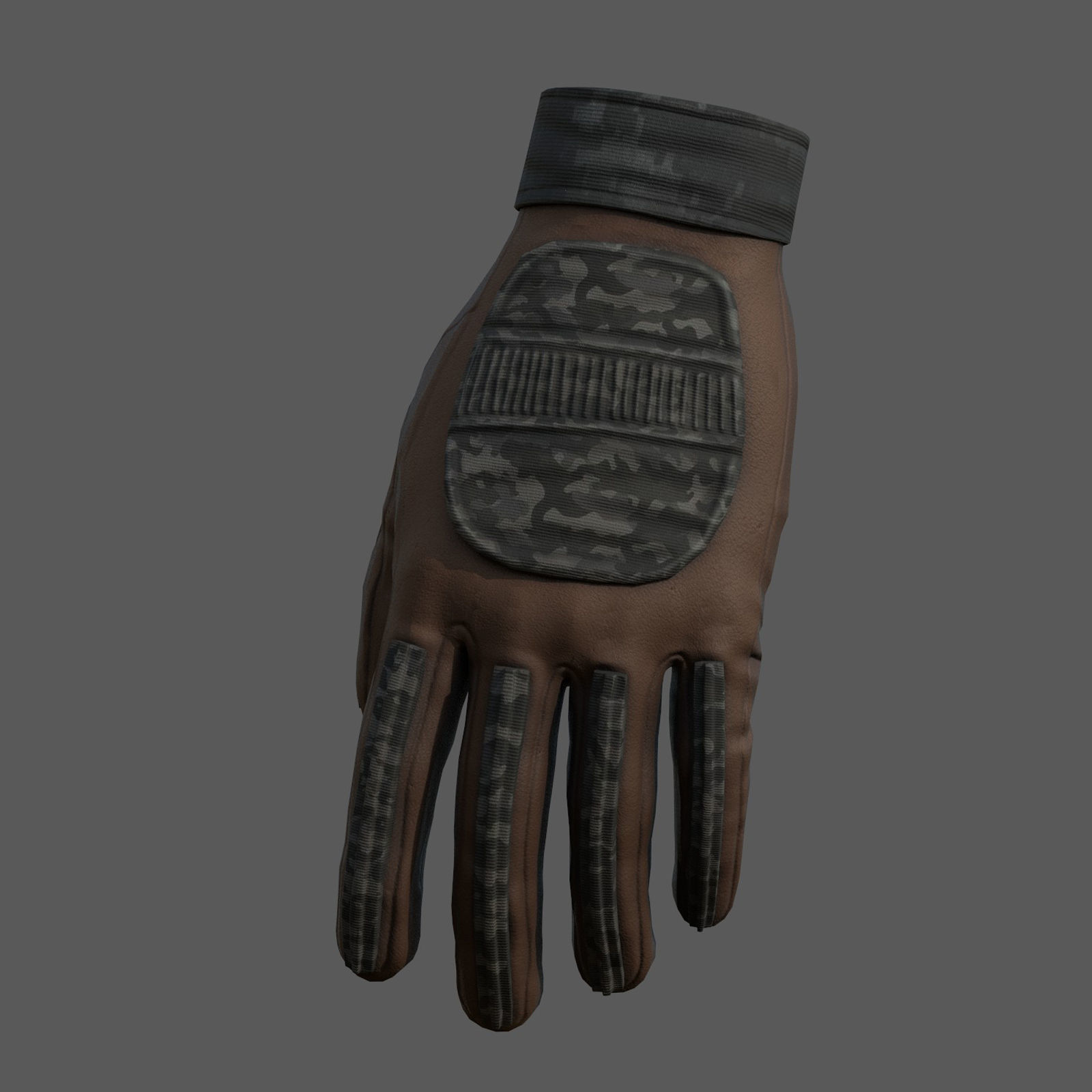 Gloves military Scifi Generic sport scifi human combat Low-poly 3D model_7