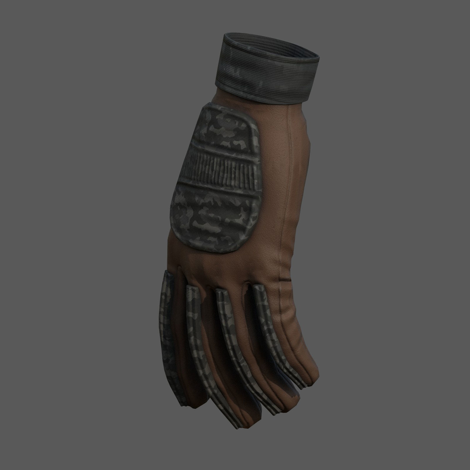 Gloves military Scifi Generic sport scifi human combat Low-poly 3D model_3