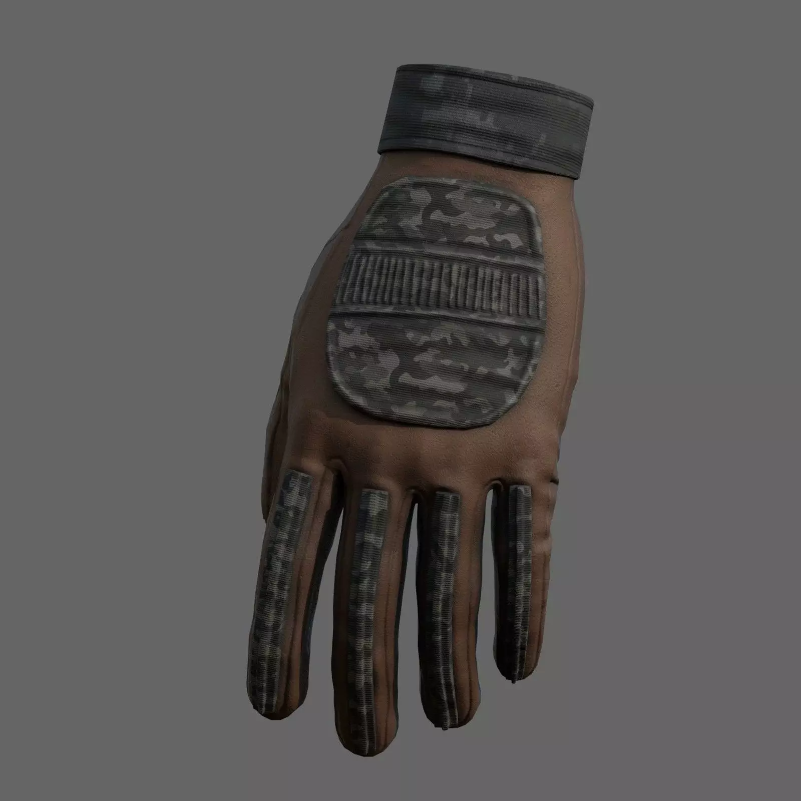 Gloves military Scifi Generic sport scifi human combat Low-poly 3D model_0