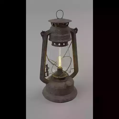 Archaic Rusted Lantern 3D model