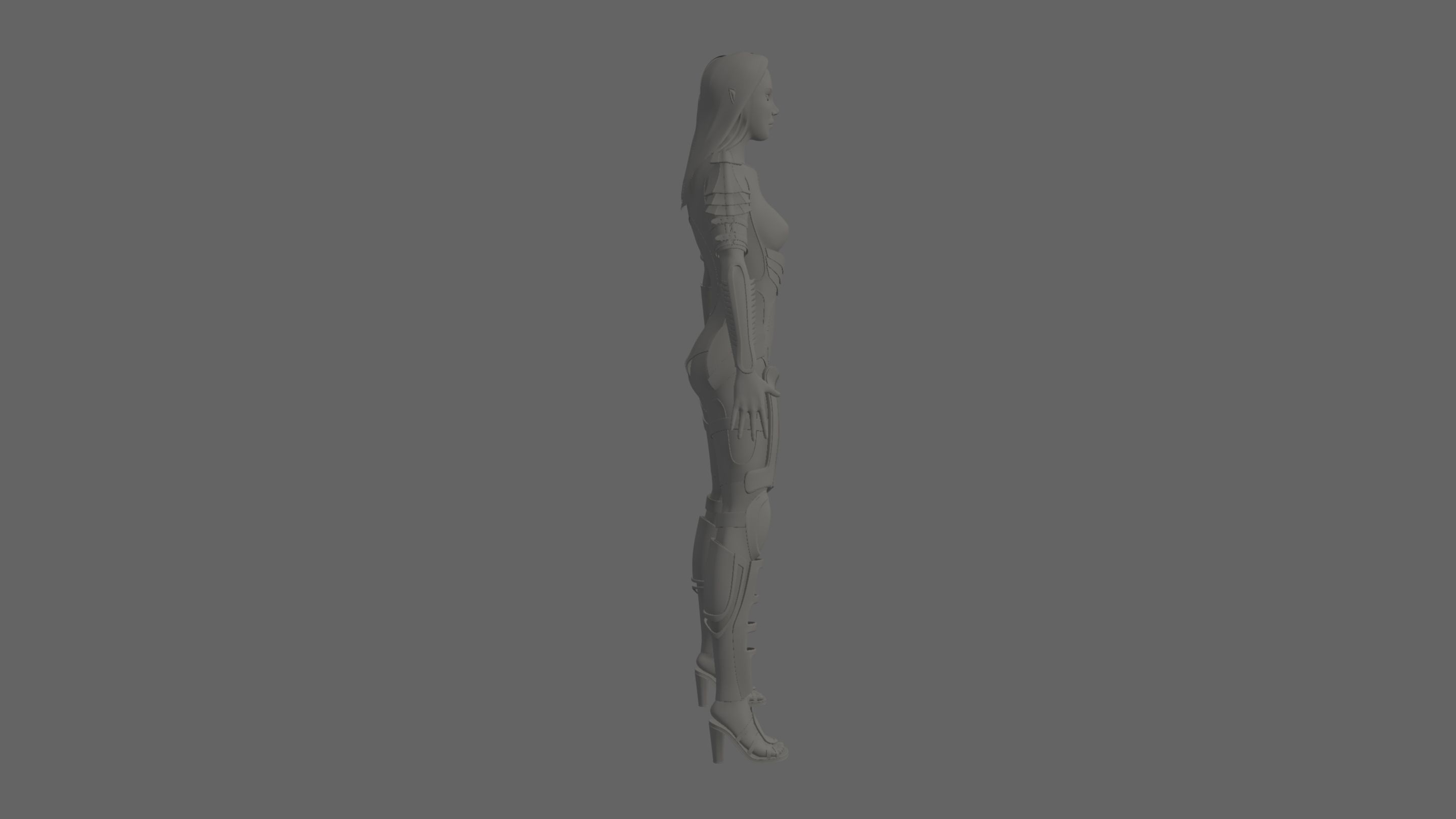 character elf 3D model_2