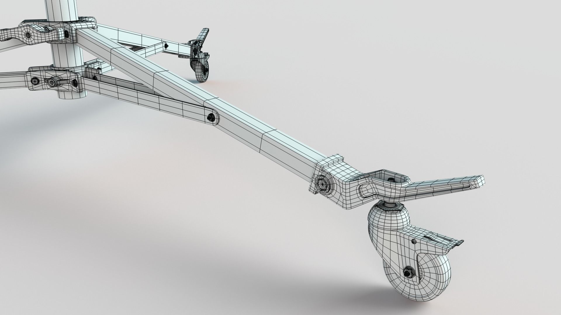 Stands - Wheels - Operating Poles Module  3D model_8