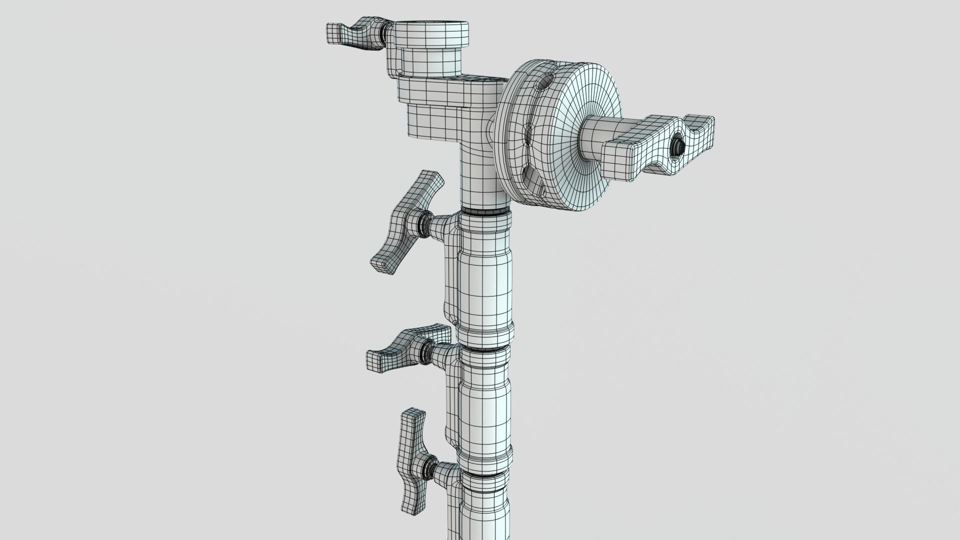 Stands - Wheels - Operating Poles Module  3D model_7