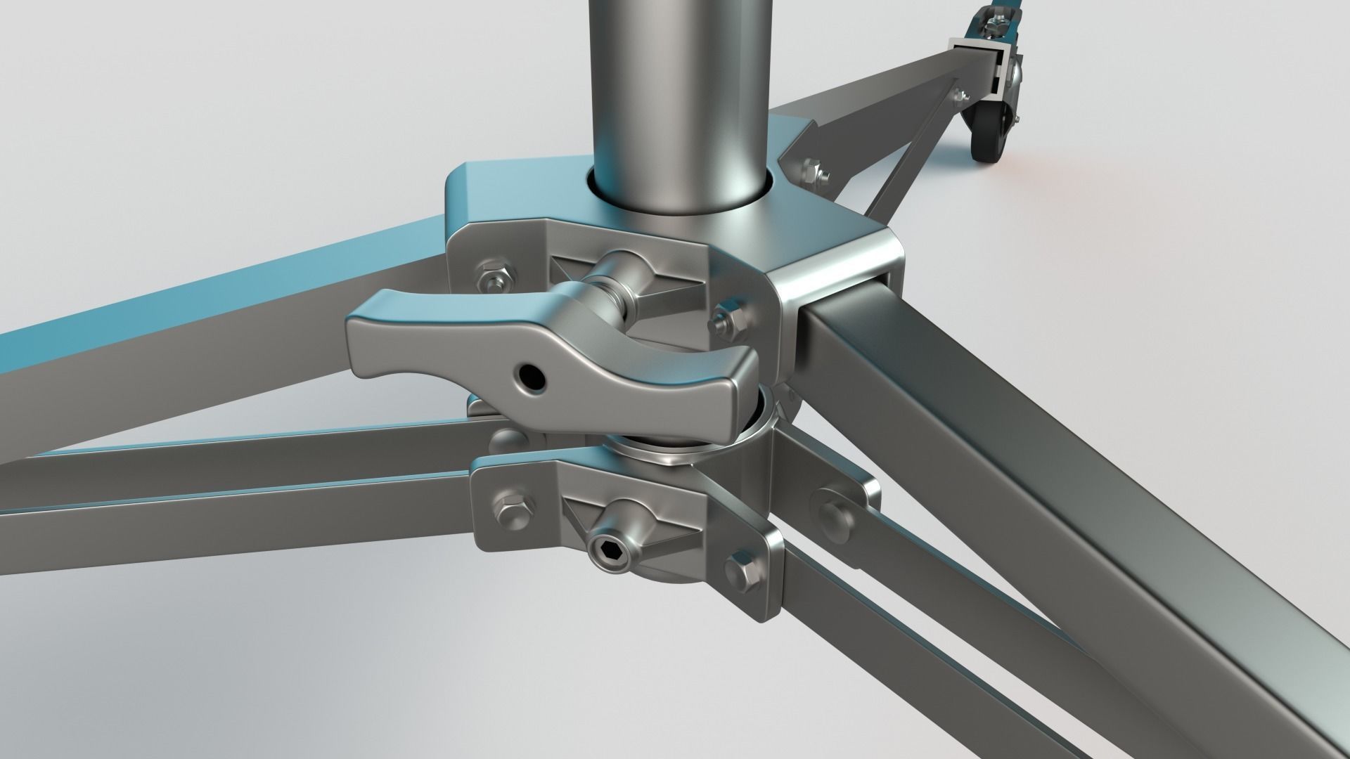 Stands - Wheels - Operating Poles Module  3D model_6