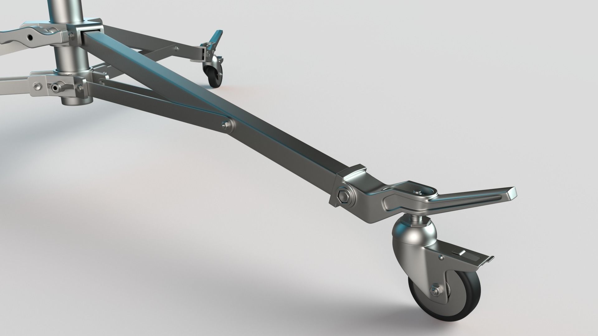 Stands - Wheels - Operating Poles Module  3D model_1