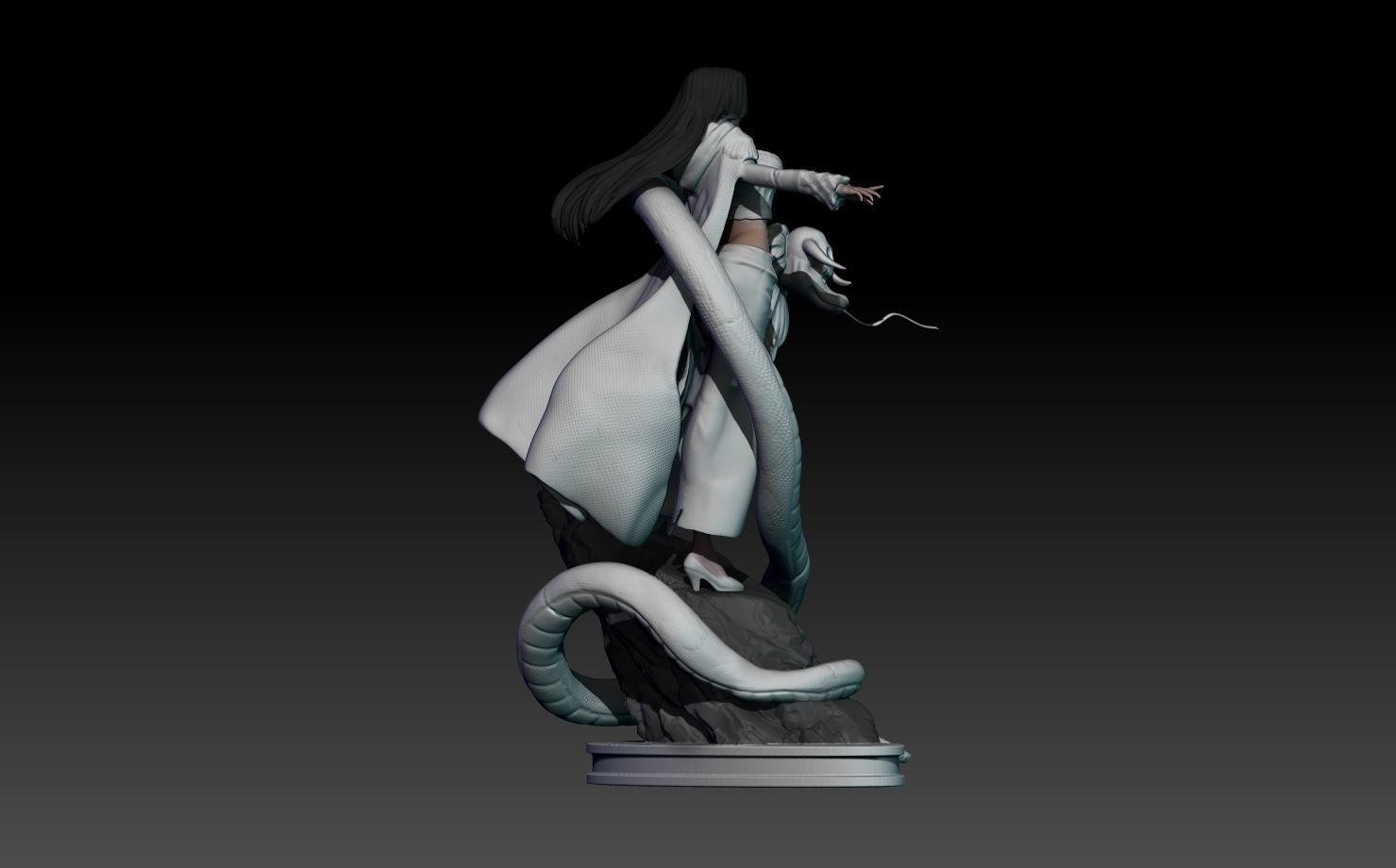 boa hancock - one piece - 3d print statue small version 3D print model_5