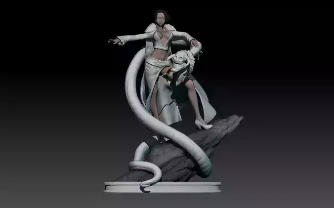 boa hancock - one piece - 3d print statue small version 3D print model
