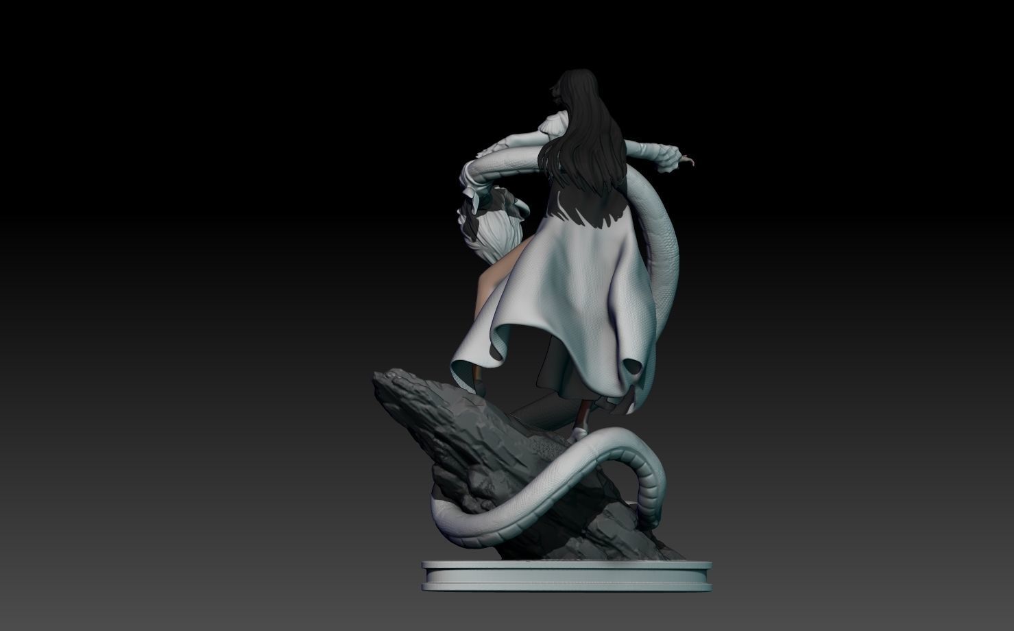 boa hancock - one piece - 3d print statue small version 3D print model_4