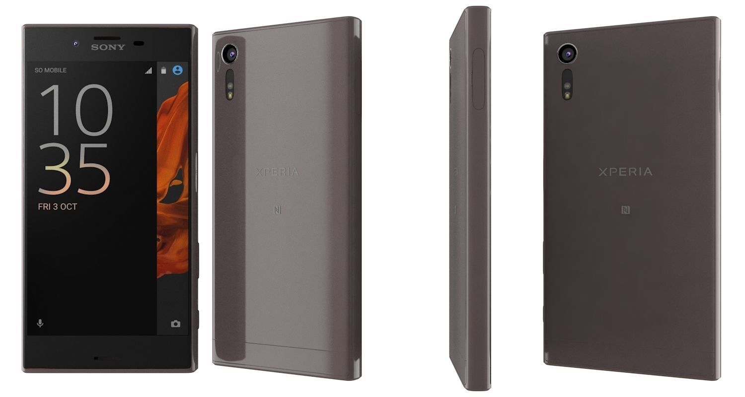 Sony Xperia XZ All Colors 3D model_3