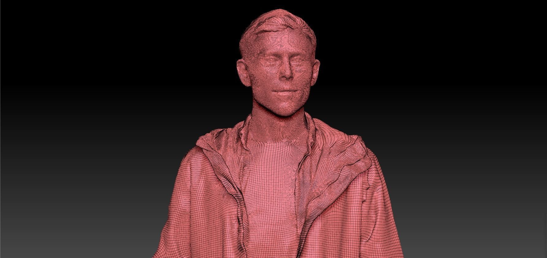 Male casual style 22 Low-poly 3D model_4