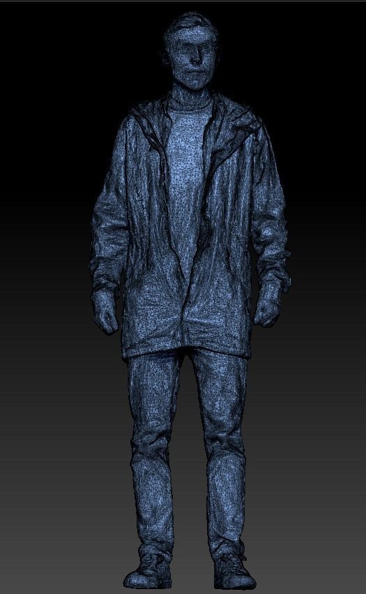 Male casual style 22 Low-poly 3D model_6