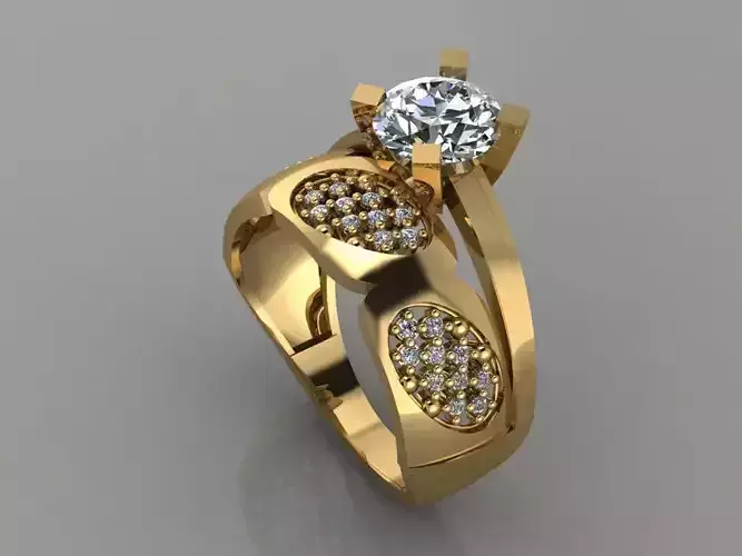 GC GOLD TW0178- Diamond gold wedding ring