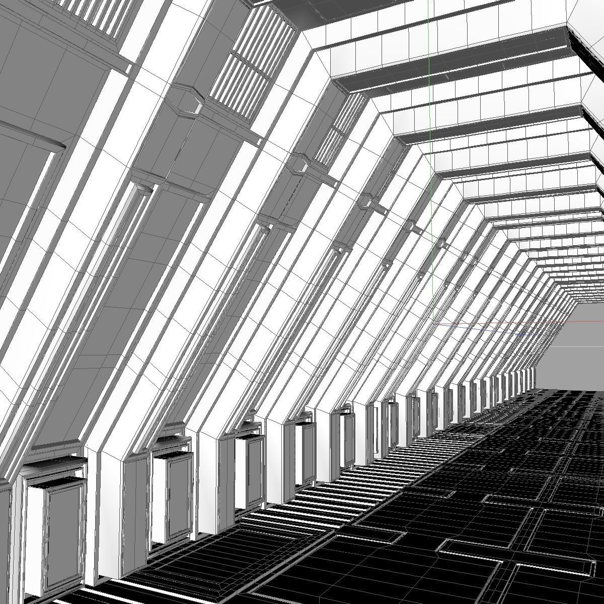Sci Fi Tunnel 3D model_10