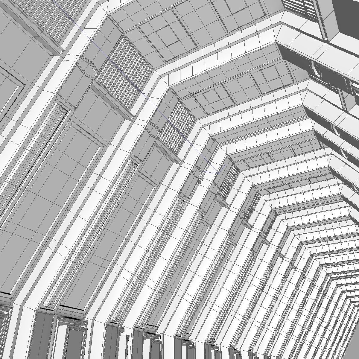 Sci Fi Tunnel 3D model_13
