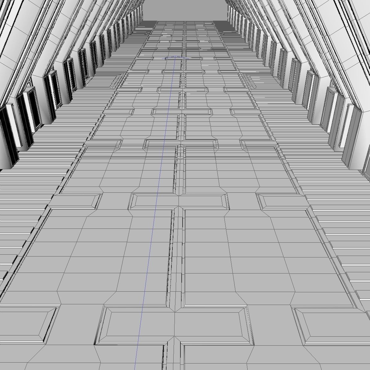 Sci Fi Tunnel 3D model_8
