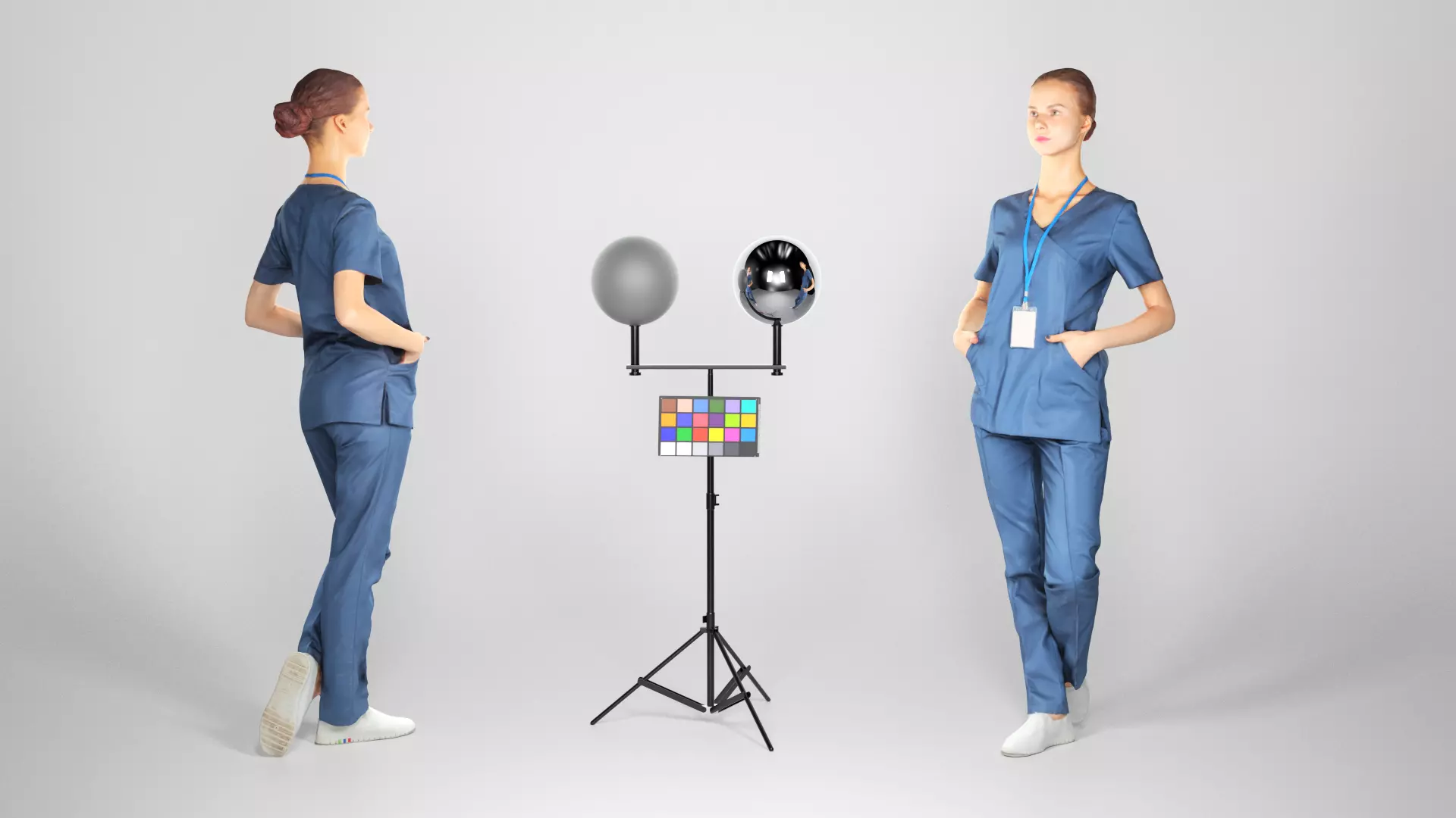 Surgical nurse 96 Low-poly 3D model_0