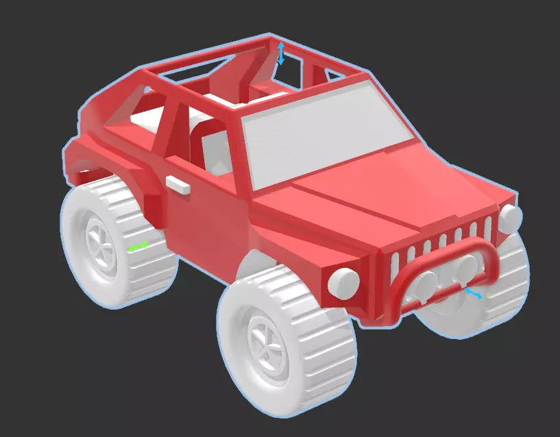 Toy Jeep Model 3D print model