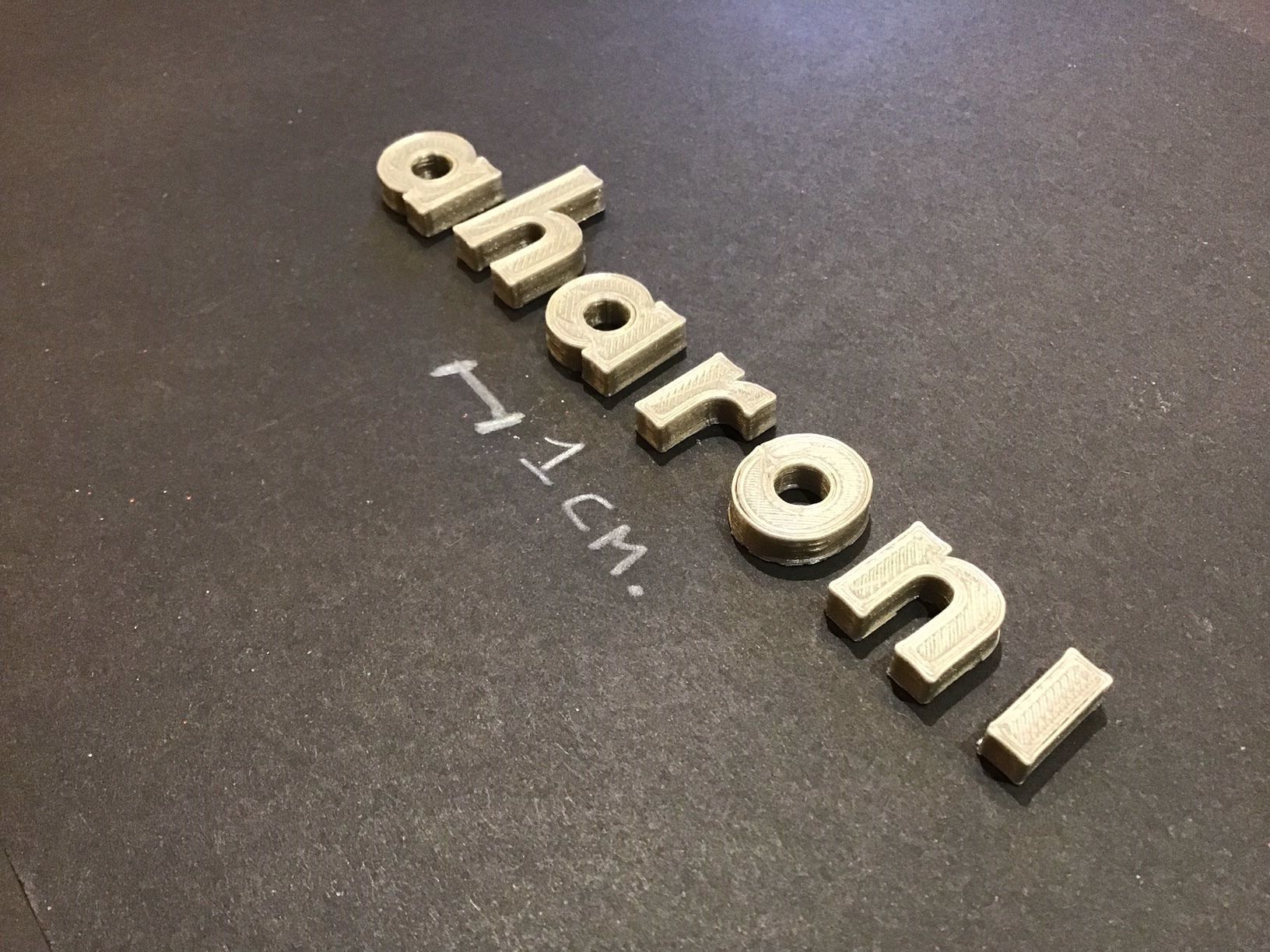 AHARONI Font uppercase and lowercase 3D Letters STL FILE 3D print model_6