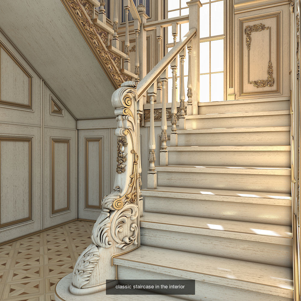 Stairs collection wooden staircase _1