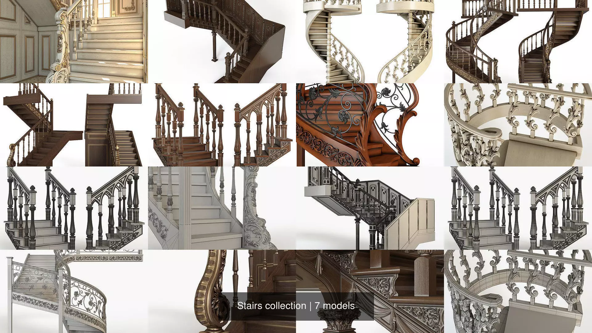 Stairs collection wooden staircase _0