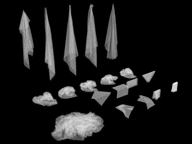 cloth trapo rag collection duster dishcloth bayeta 3D model_11