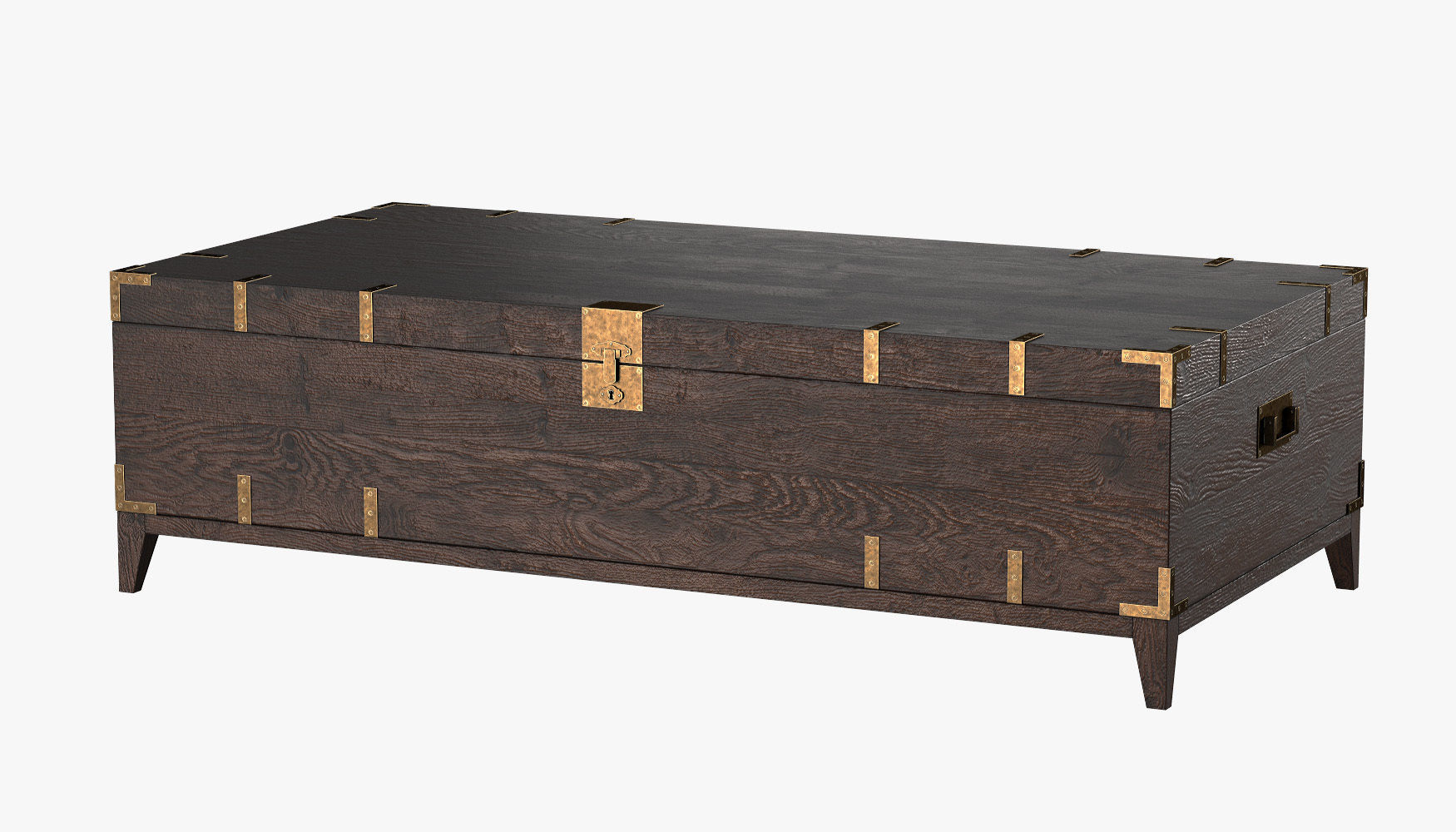 CAYDEN CAMPAIGN RECTANGULAR TRUNK TABLE Dark 3D model_2