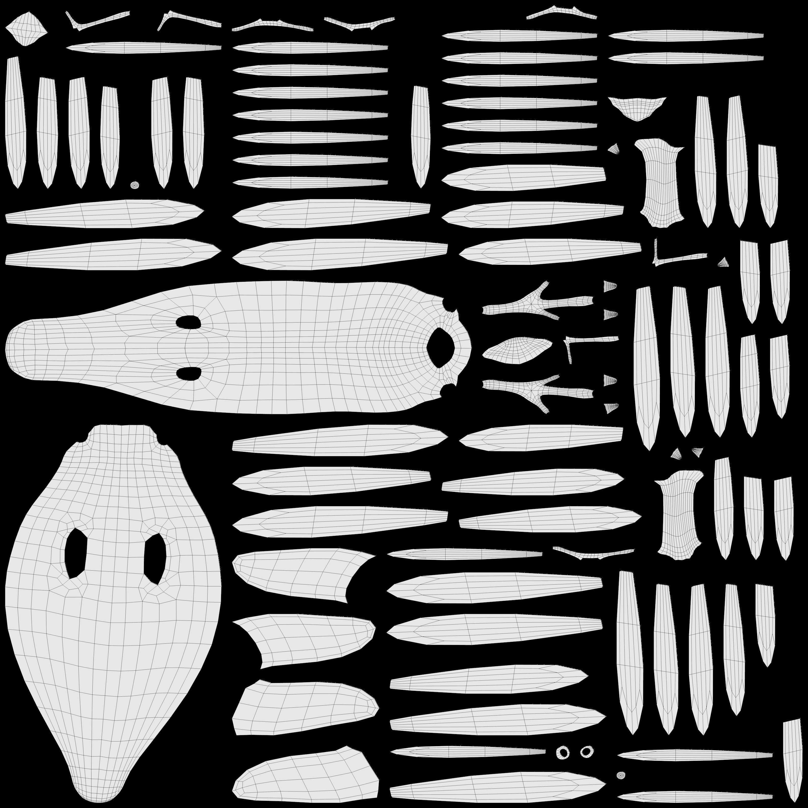 Bird base Free low-poly 3D model_6