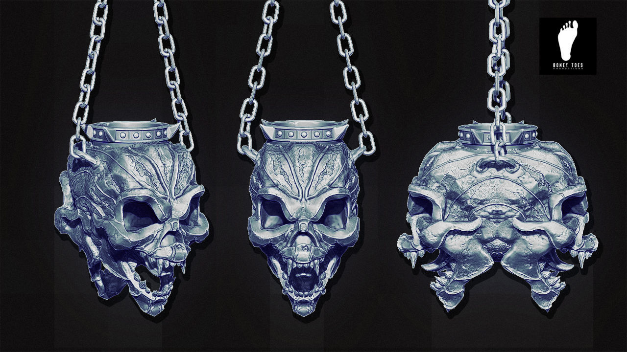 3D Skeleton Chandelier 3D model_4