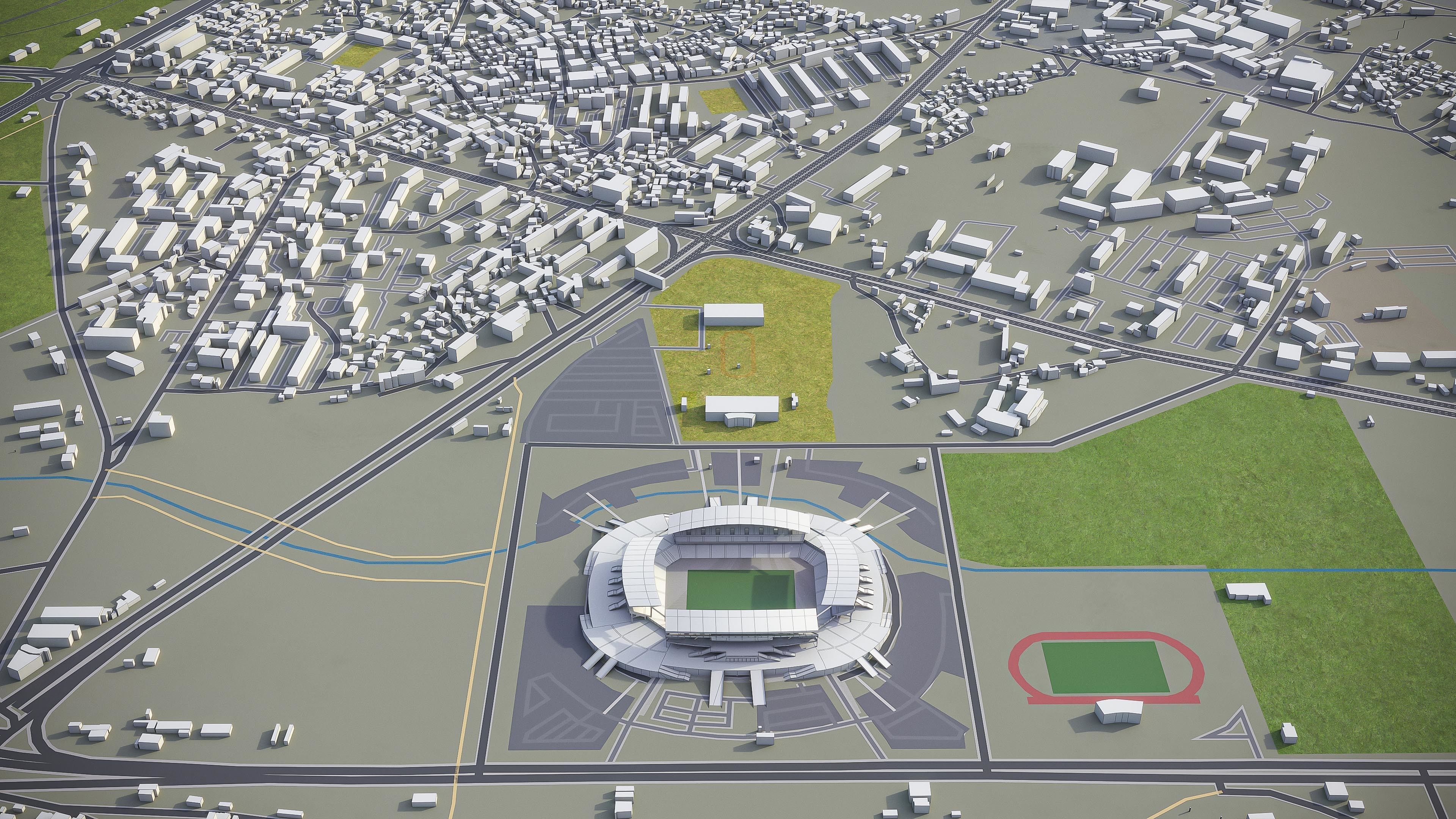 Jeonju Low-poly 3D model_12