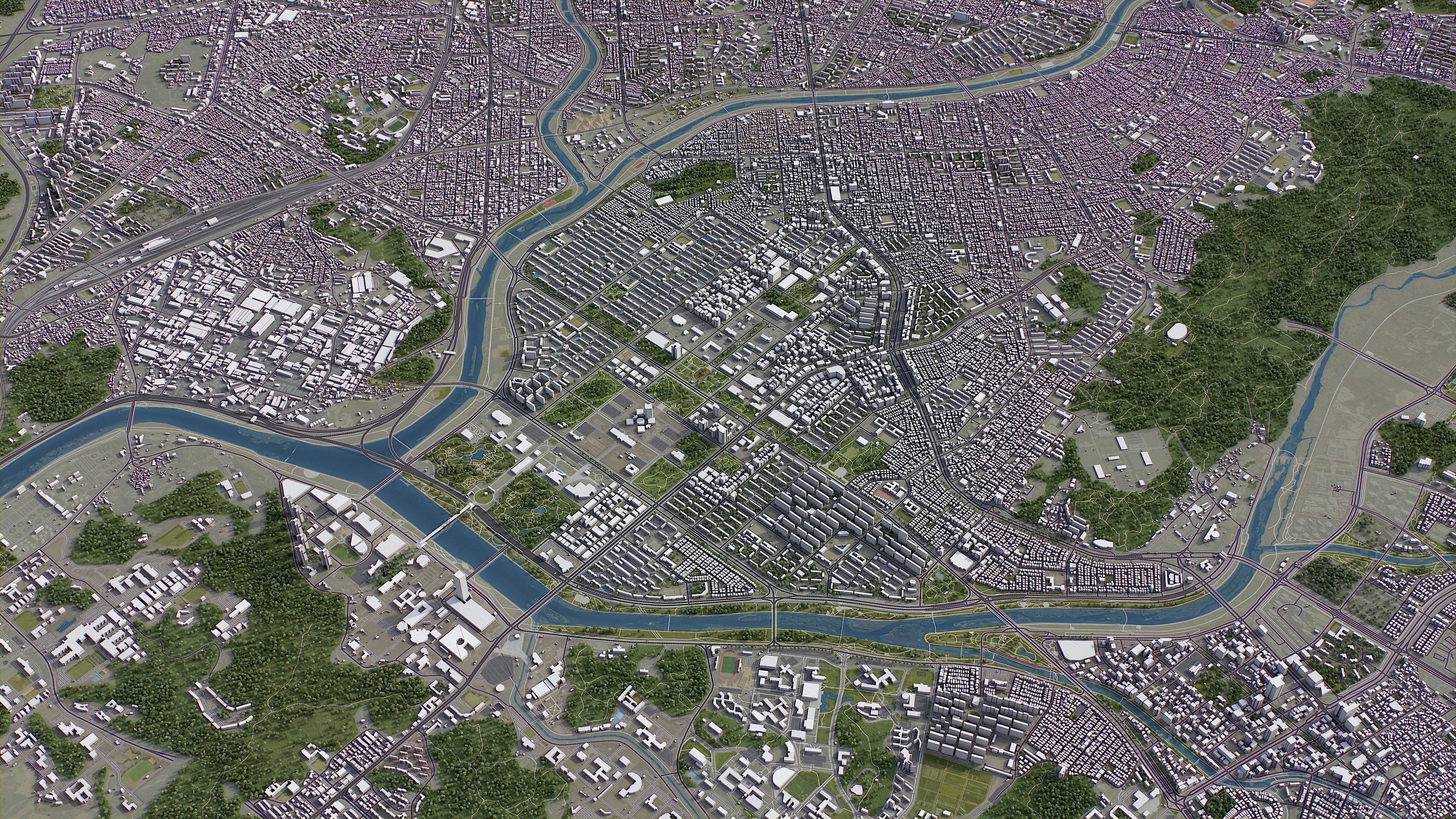 Daejeon Low-poly 3D model_20